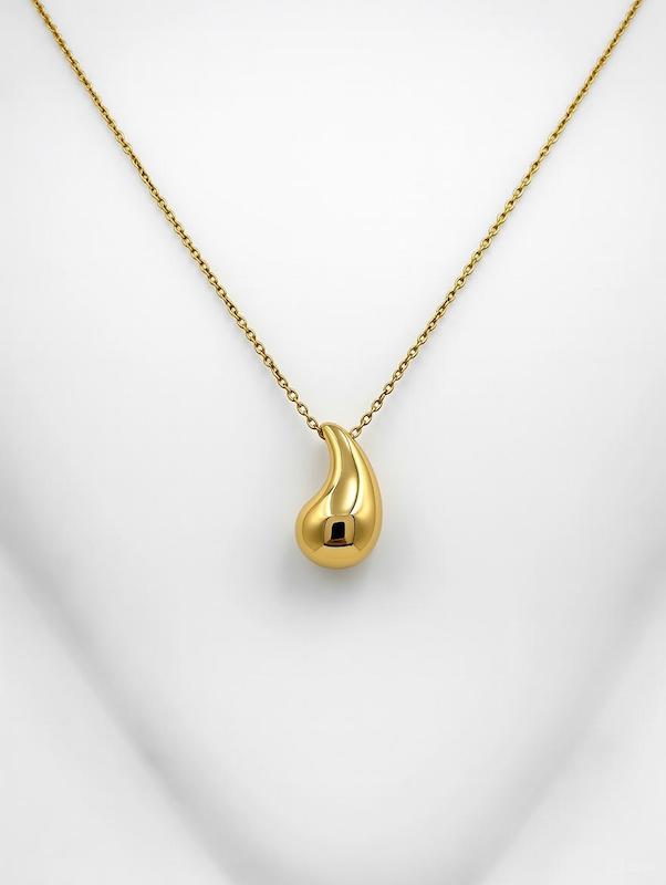 گردنبند زنانه طلا ۱۸ عیار گردنبند اشک گالری طلای هدی