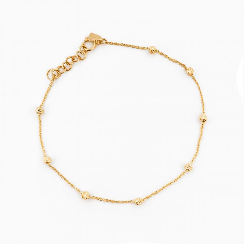 دستبند زنانه طلا ۱۸ عیار البرنادو مدوپد