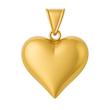 آویز زنانه طلا ۱۸ عیار قلب دامله مدوپد