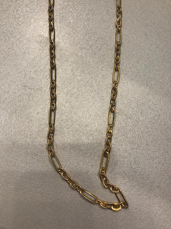 گردنبند مردانه طلا ۱۸ عیار گردنبند فیگارو گالری طلای زنجیر