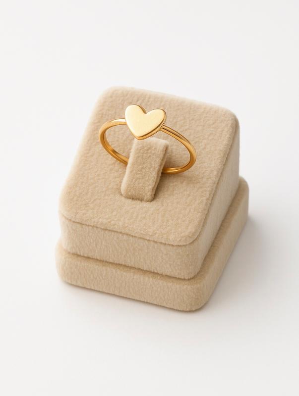 انگشتر زنانه طلا ۱۸ عیار انگشتر قلب گالری نارسیس گلد