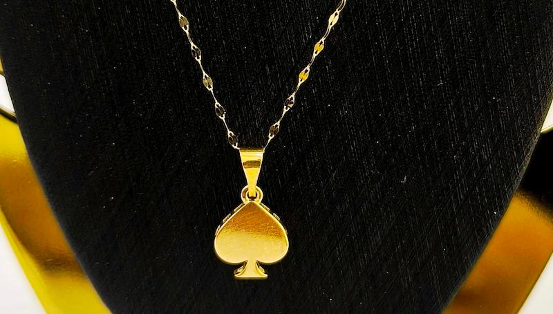 آویز طلا ۱۸ عیار آویز اماراتی اسپیک گالری نیک گلد