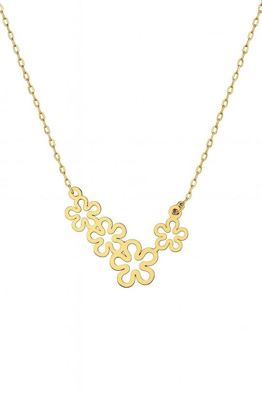 گردنبند زنانه طلا ۱۸ عیار گل گالری زربام