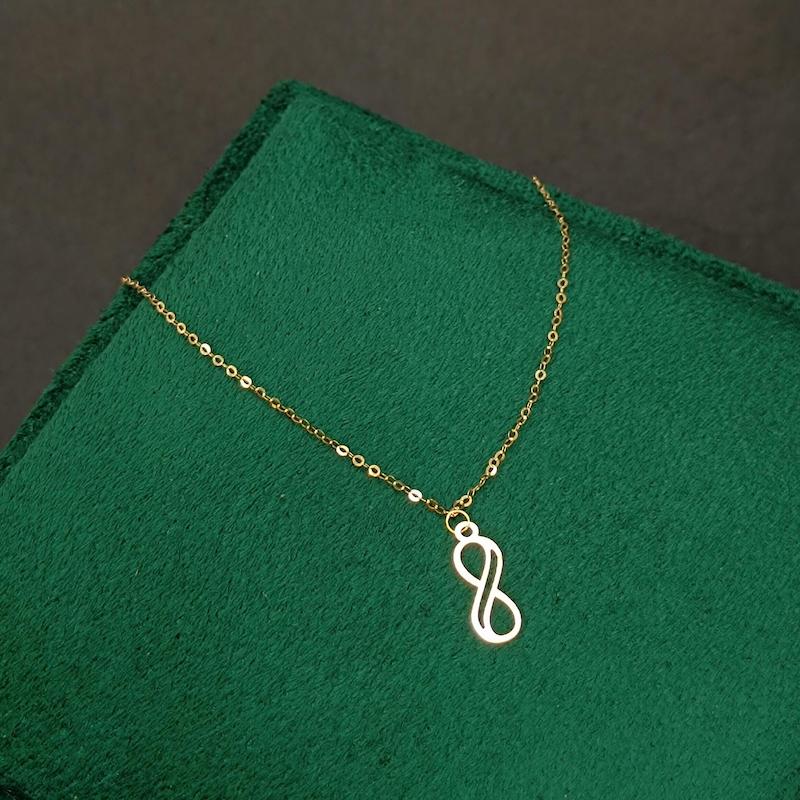 گردنبند زنانه طلا ۱۸ عیار گردنبند بینهایت گالری حامی گلد