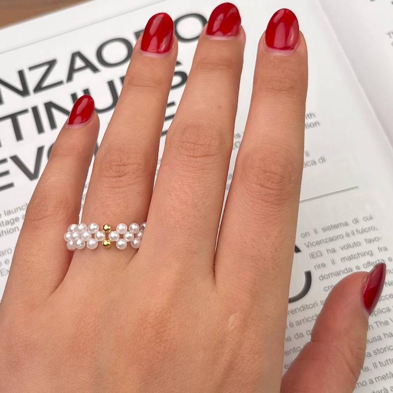 انگشتر زنانه طلا ۱۸ عیار اسلاین شلخور کد 22 سانل گلد