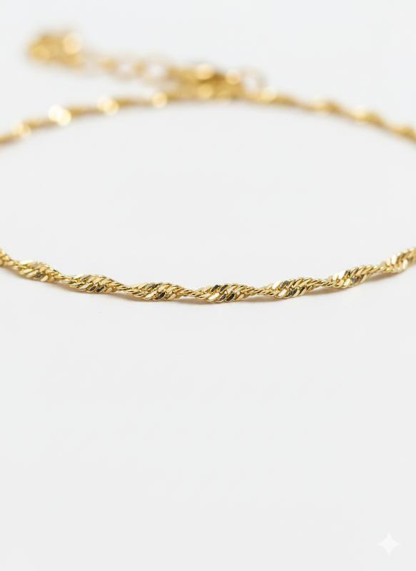 زنجیر زنانه طلا ۱۸ عیار زنجیر دیسکو گالری کاژه گلد