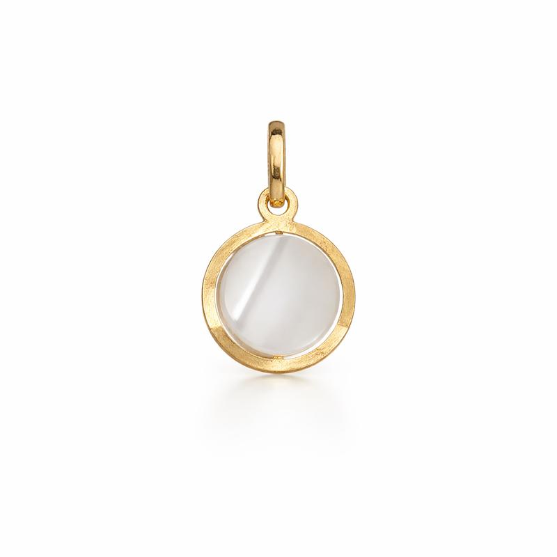 آویز زنانه طلا ۱۸ عیار سوارفسکی دایره گالری مینا‌جان