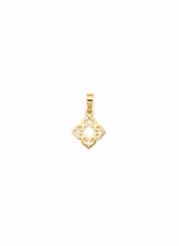 آویز طلا ۱۸ عیار لیزری ۷۵۳۷ گالری طلای سید محمد رضا فاطمیان