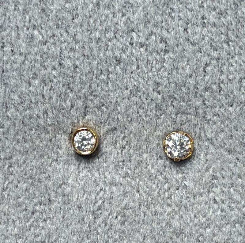 گوشواره زنانه طلا ۱۸ عیار گوشواره میخی گالری زرنوش