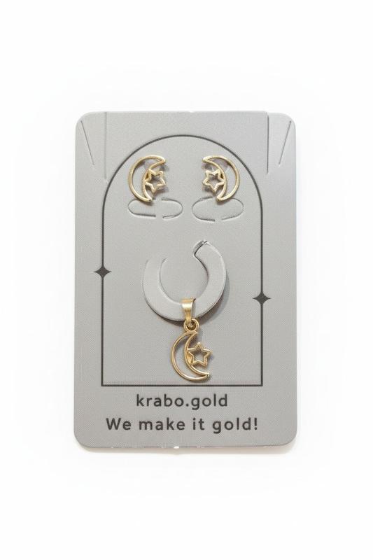 نیم ست طلا ۱۸ عیار مینیمال گالری پلاتین