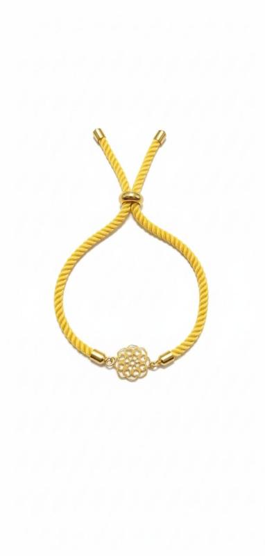 دستبند زنانه طلا ۱۸ عیار آسانسوری۵۵٨٢ گالری طلای شفیع