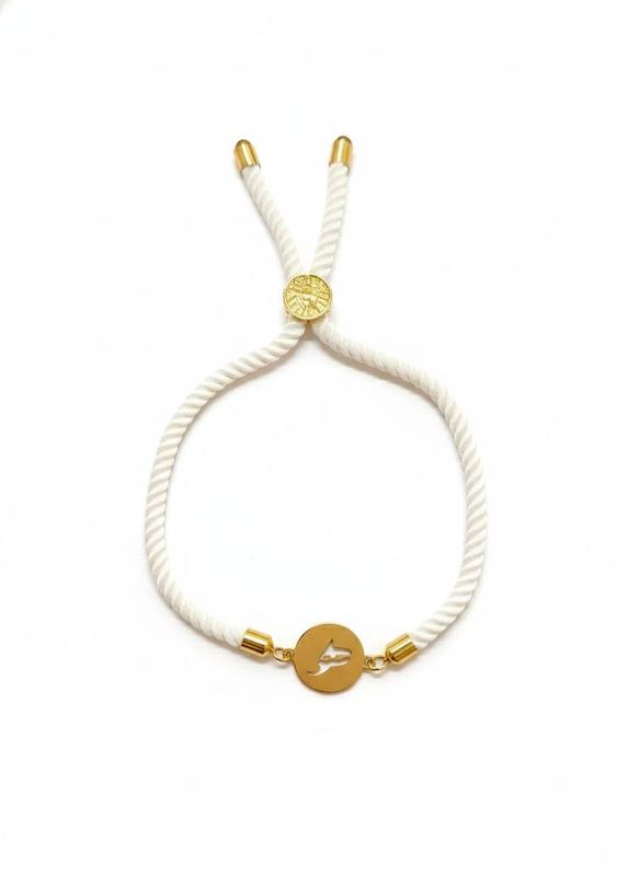 دستبند زنانه طلا ۱۸ عیار فانتزی ۵۶١٩ گالری طلای شفیع