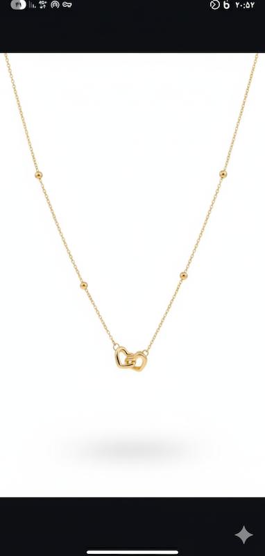 گردنبند زنانه طلا ۱۸ عیار گردنبندوارداتی گالری کاژه گلد