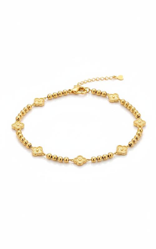 دستبند زنانه طلا ۱۸ عیار دستبندگوی و ونکلیف گالری کاژه گلد