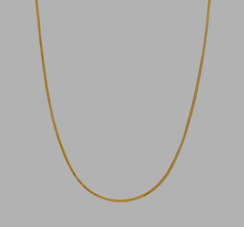 زنجیر زنانه طلا ۱۸ عیار زنجیر هرینگبون گالری کاژه گلد