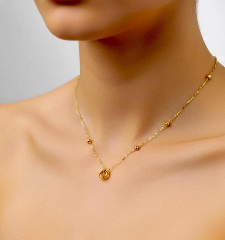 گردنبند طلا ۱۸ عیار گردنبند اماراتی عشق من گالری نیک گلد