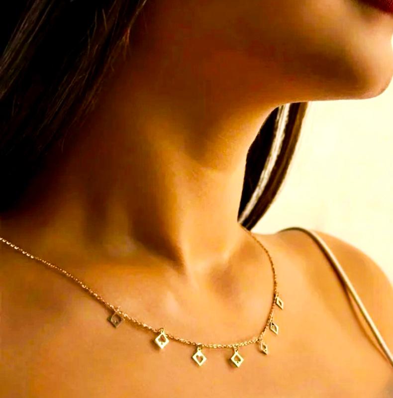 گردنبند طلا ۱۸ عیار گردنبند اماراتی مهدیس گالری نیک گلد