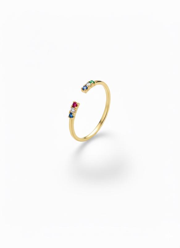 انگشتر زنانه طلا ۱۸ عیار نگین دار گالری طلا سرور گلد