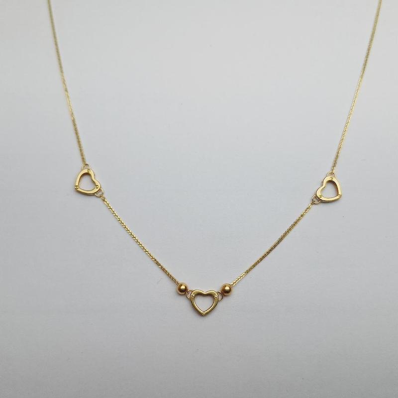 گردنبند زنانه طلا ۱۸ عیار قلب ۳ گالری زربام