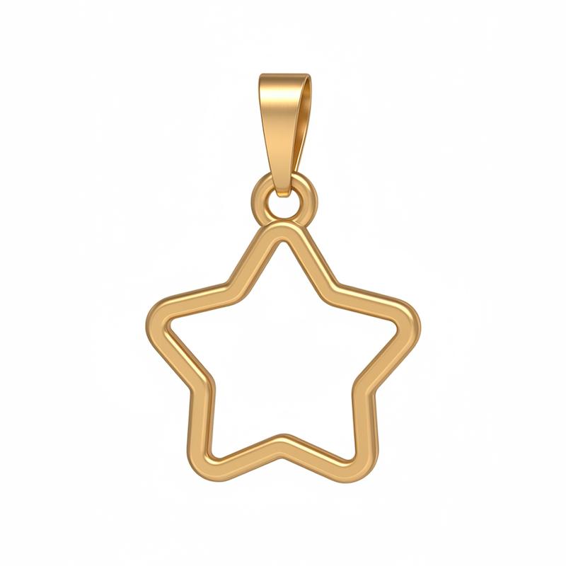 آویز طلا ۱۸ عیار اسنوگلد مدوپد