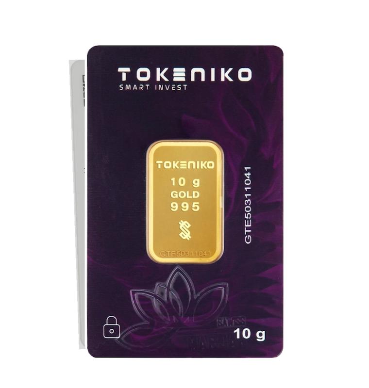 شمش مردانه طلا 999.9 عیار شمش ده گرمی توکنیکو گالری طلا و جواهر دیما
