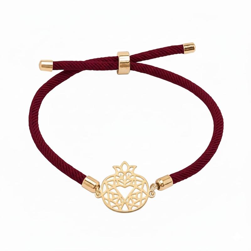 دستبند طلا ۱۸ عیار انار مدوپد