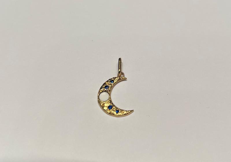 آویز زنانه طلا ۱۸ عیار آویز ماه گالری رخساره