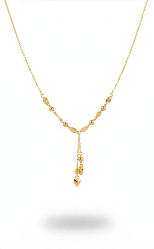 گردنبند زنانه طلا ۱۸ عیار گردنبند کرواتی گالری کاژه گلد