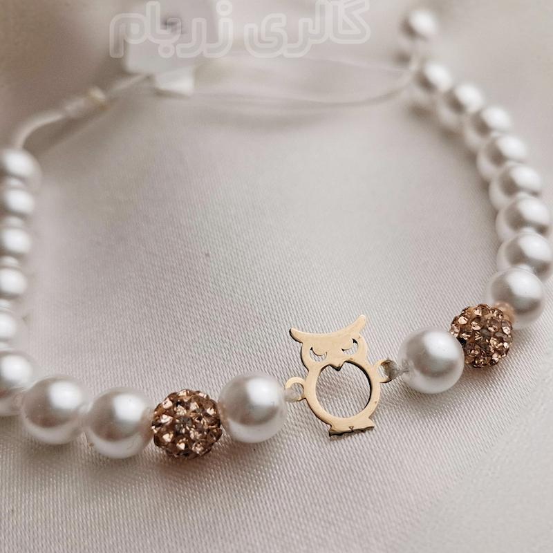 دستبند زنانه طلا ۱۸ عیار جغد گالری زربام