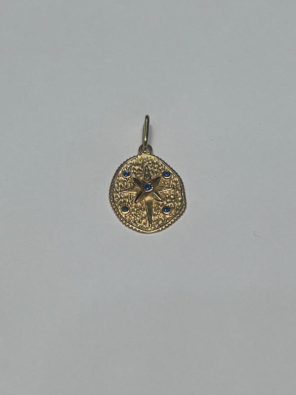 آویز زنانه طلا ۱۸ عیار آویز ستاره شانس گالری رخساره