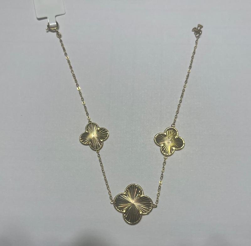 دستبند زنانه طلا ۱۸ عیار ونکلیف گالری طلا دوران