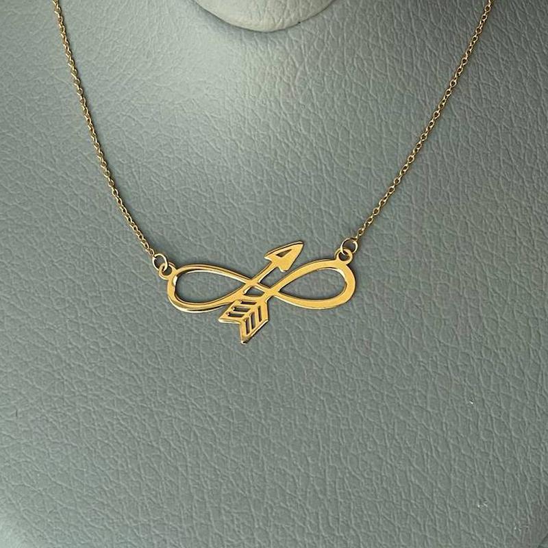 گردنبند زنانه طلا ۱۸ عیار گردنبند اینفینیتی گالری رخساره