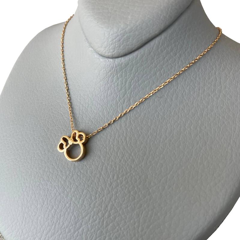 گردنبند بچگانه طلا ۱۸ عیار گردنبند میکی گالری رخساره