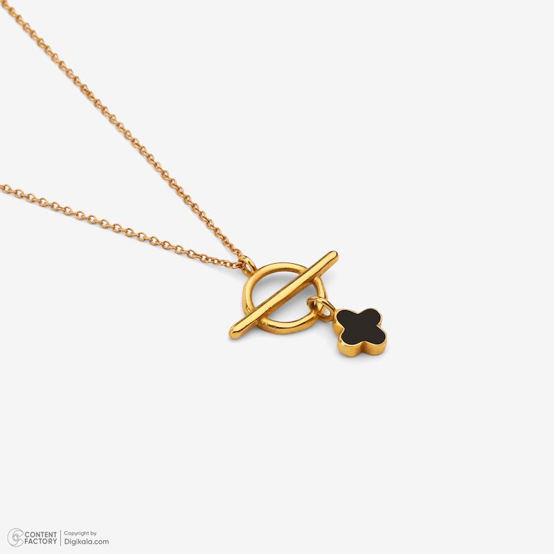 گردنبند زنانه طلا ۱۸ عیار ونکلیف حلقهT گالری رخساره