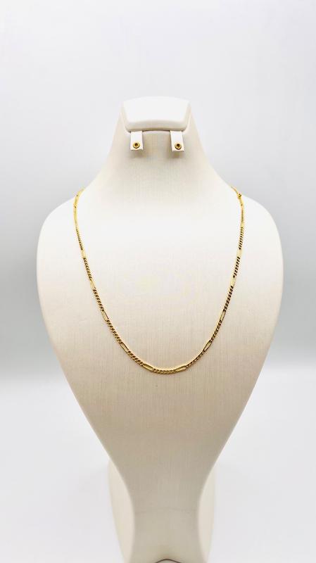 گردنبند طلا ۱۸ عیار گردنبند فیگارو اسپرت طلا گالری هورا گلد