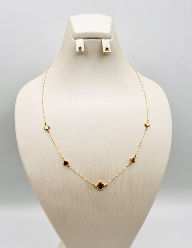 گردنبند زنانه طلا ۱۸ عیار گردنبند ونکلیف طلا تراش گالری هورا گلد