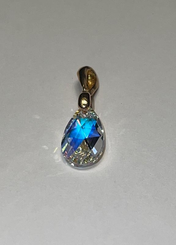 آویز زنانه طلا ۱۸ عیار آویز سواروسکی گالری رخساره