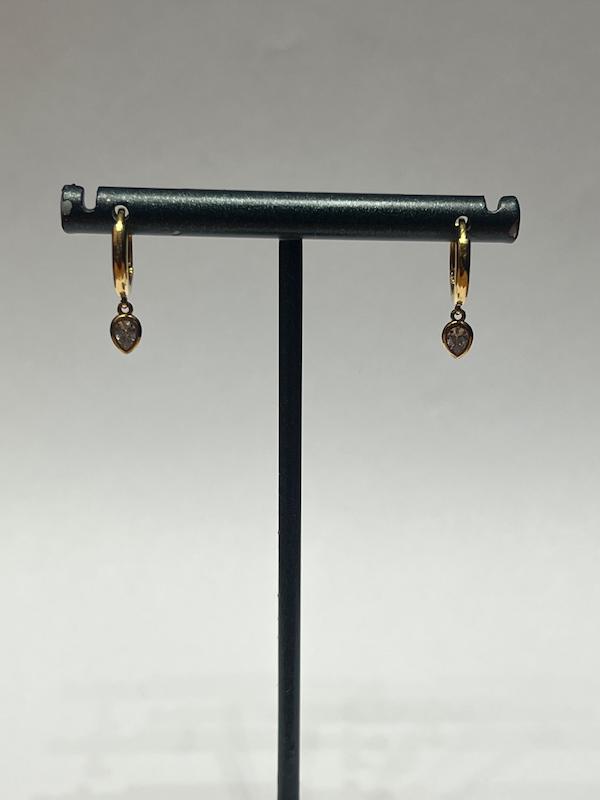 گوشواره زنانه طلا ۱۸ عیار گوشواره اشک گالری رخساره