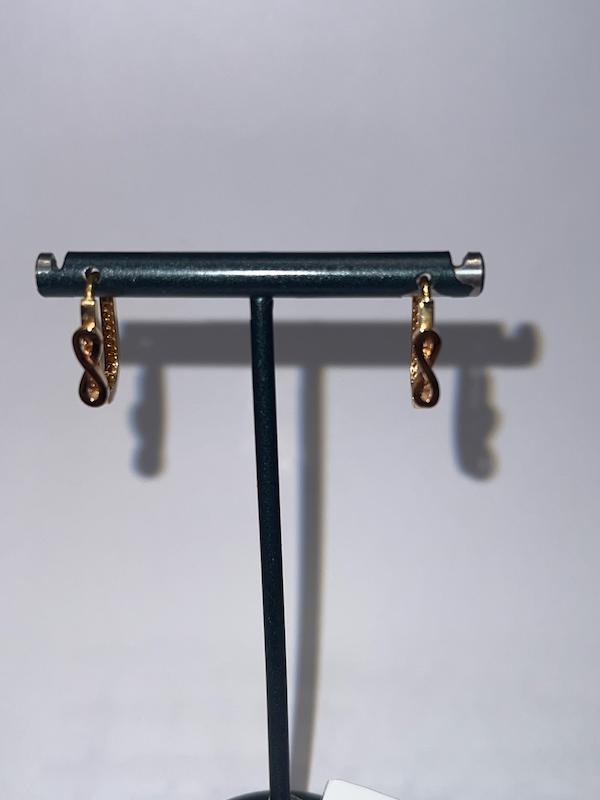 گوشواره زنانه طلا ۱۸ عیار گوشواره اینفینیتی گالری رخساره