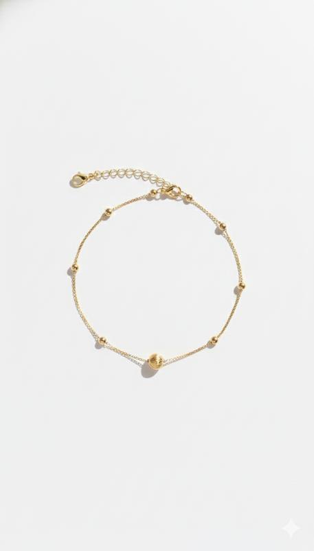 دستبند زنانه طلا ۱۸ عیار دستبند میرو و گوی کهکشانی گالری کاژه گلد