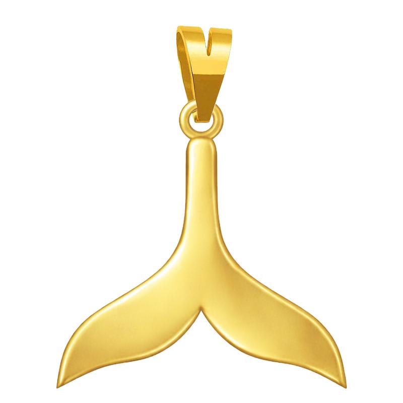 آویز زنانه طلا ۱۸ عیار طرح دم وال گالری طلای صادقی