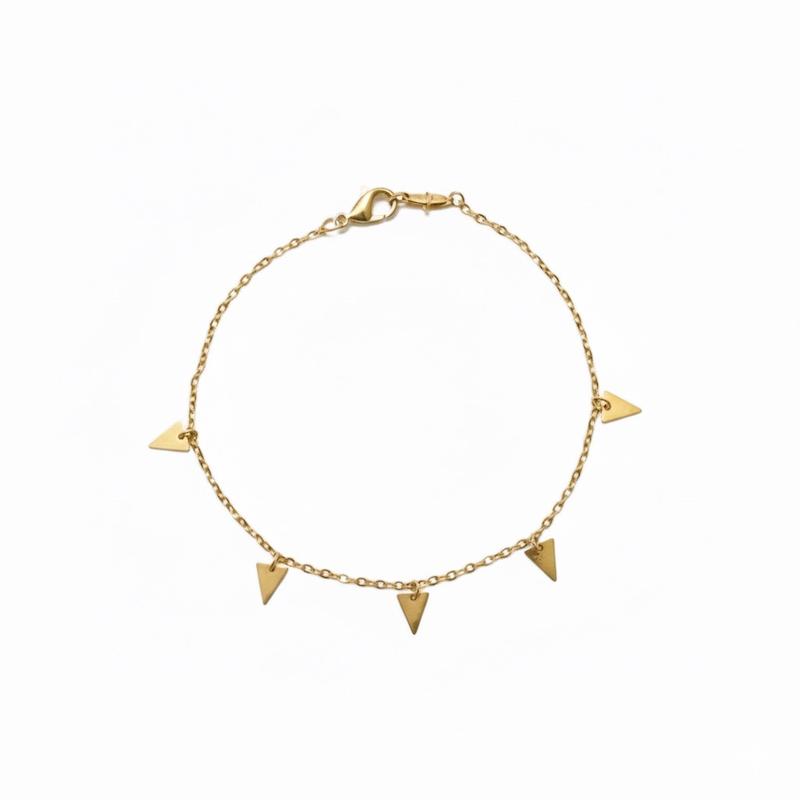 دستبند زنانه طلا ۱۸ عیار دستبند مثلثی کد ۵۰۳ جواهری اشتری