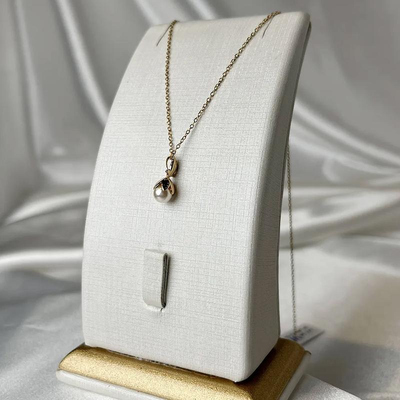 گردنبند زنانه طلا ۱۸ عیار گردنبند طلا مرواریدی گالری طلای زمرد(حسینی)