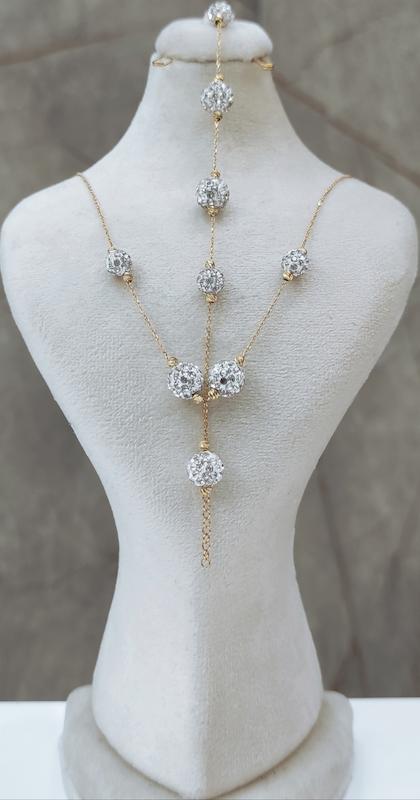 زنانه نیم ست طلا ۱۸ عیار سواروسکی گالری دنیا