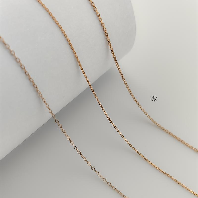 زنجیر زنانه طلا ۱۸ عیار زنجیر طلا طرح فلامینگو گالــری طلا رابــونـل