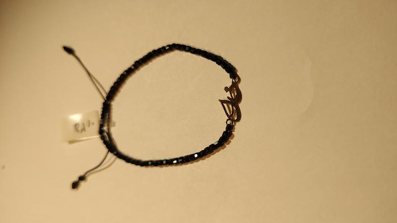 دستبند زنانه طلا ۱۸ عیار دستبند مهری زنانه سنگ انیکس گالری درخشان