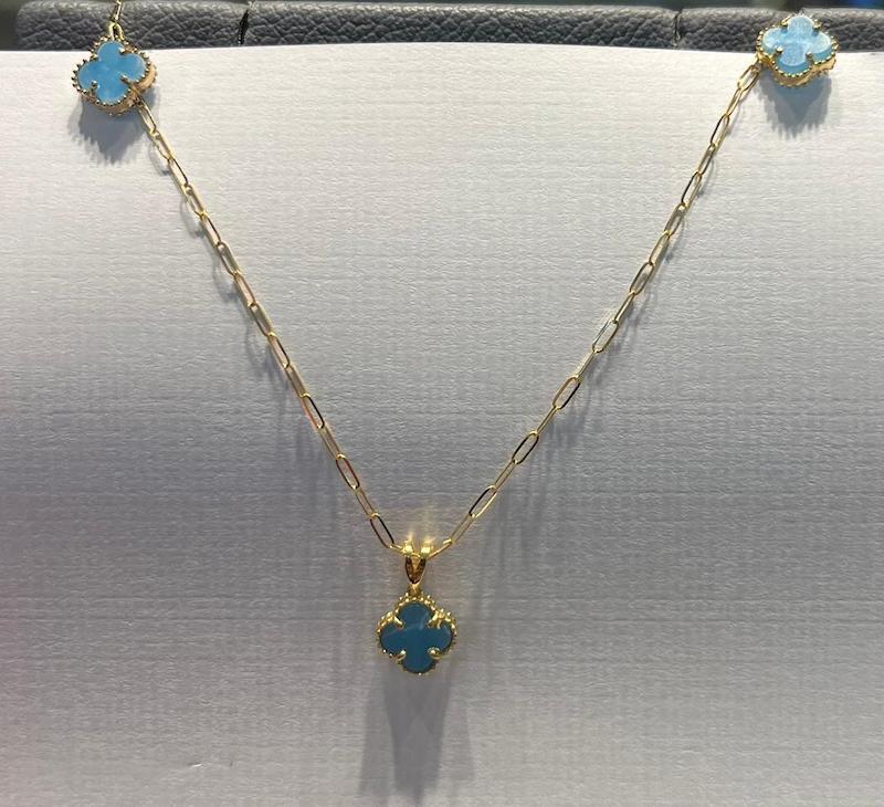 زنانه نیم ست طلا ۱۸ عیار ونکلیف گالری طلا دوران