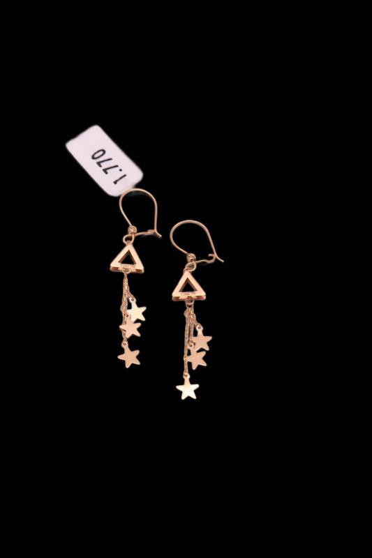 گوشواره زنانه طلا ۱۸ عیار ستاره راموگلد