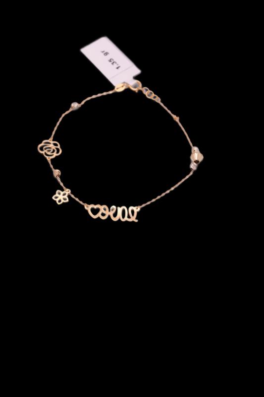 دستبند زنانه طلا ۱۸ عیار عشق راموگلد