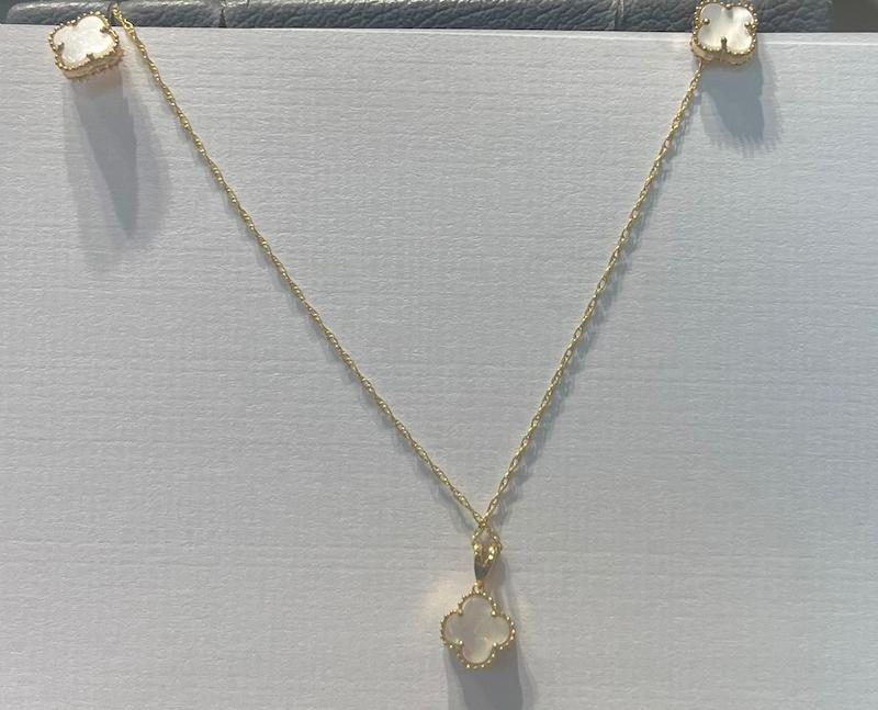 زنانه نیم ست طلا ۱۸ عیار ونکلیف گالری طلا دوران